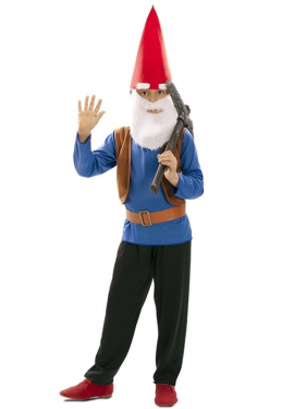 Blue Fairytale Dwarf Costume for Boys