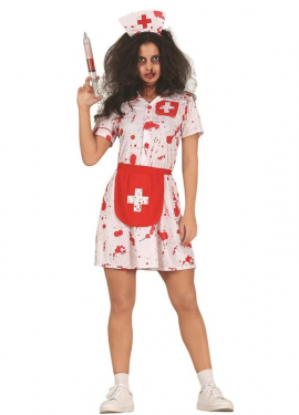 Bloody Nurse Costume for Teens