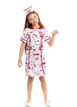 Bloody Nurse Costume for Girls