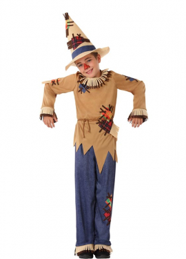 Scarecrow costume with hat for children