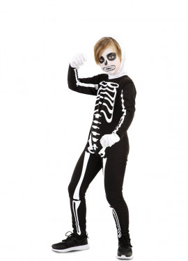 micro Compadecerse malicioso Disfraz de Esqueleto con capucha para niños