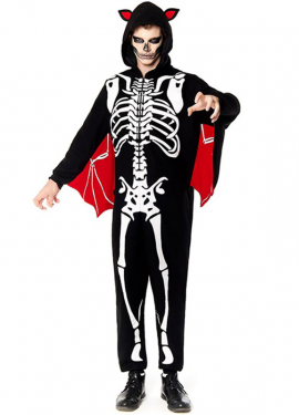 Men's Bat Skeleton Costume