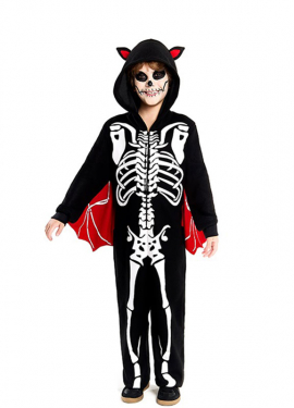 Bat Skeleton Costume for Boys
