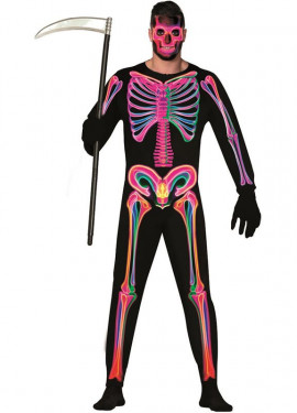 Neon Skeleton Costume for Men