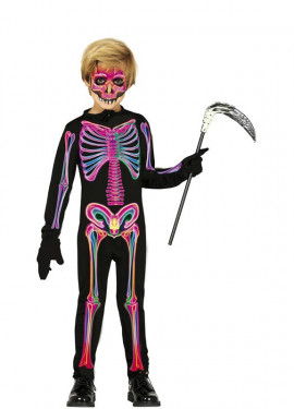 Neon Skeleton Costume for Kids