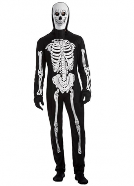 Skeleton costume for men