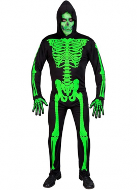 Green Skeleton Costume for Men