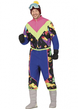 Men's Blue 80s Skier Costume