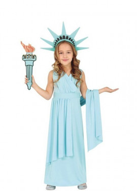 masilla visual pubertad Disfraz de Estatua de la Libertad para niños