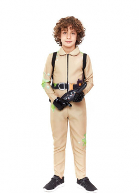 Beige Ghost Exterminator costume for children