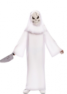 White Ghost Costume with Mask for Boys White Ghost Costume with Mask for Boys