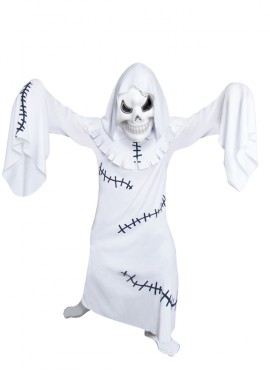 Disfraz de Fantasma blanco para niños para Halloween Disfraz de Fantasma blanco para niños para Halloween