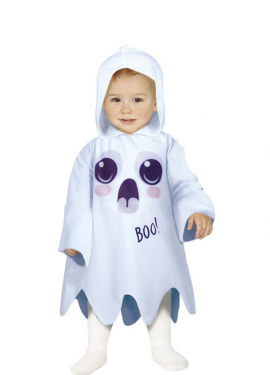 White Boo Ghost Costume for Baby