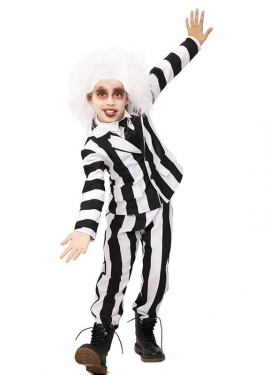 Funny Striped Ghost Costume for Kids