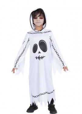 Child's hooded chained ghost costume