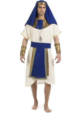 Disfraz de Faraón Egipcio Azul para hombre