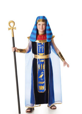 Blue Egyptian Pharaoh costume for boys