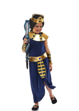 Blue Pharaoh costume for girls