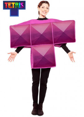 Purple Tetris Figure Costume for adults