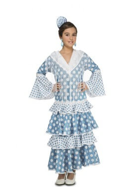 Flamenca Guadalquivir Kostüm für Mädchen