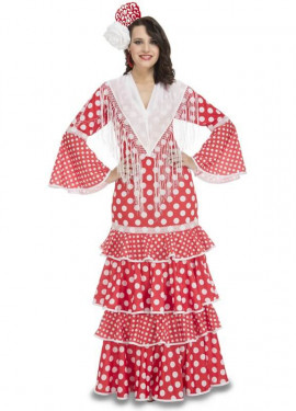 Comprar online Disfraz de Flamenca Lunares para mujer