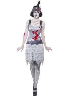 20er Jahre Zombie Flapper Kostüm für Damen
