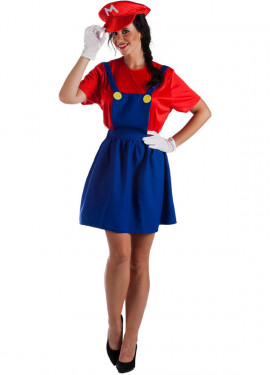 Video Game Plumber Costume for Women