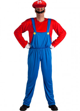 Video Game Plumber Costume for Men