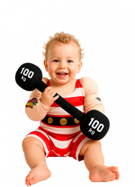 Disfraz de Forzudo para bebé