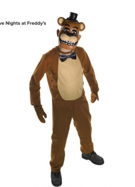 Classic Freddy Five Nights at Freddys costume with mask for kids