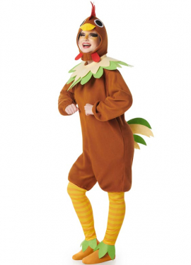 Brown Hen Costume for Women