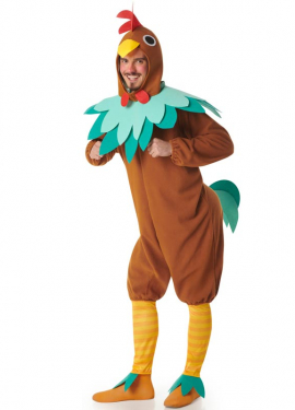 Brown Rooster Costume for Men
