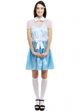 Women's spooky ghost twin costume