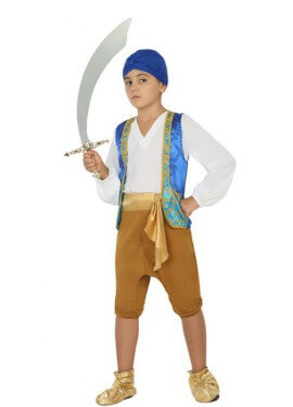 Costume genio blu per un ragazzo