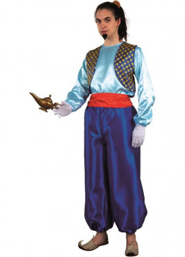 Blue Genie of the Lamp costume for men