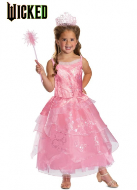 Wicked Deluxe Glinda Costume for Girls