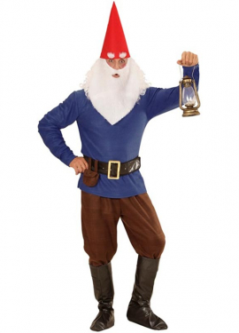 Blue Gnome Costume for Men