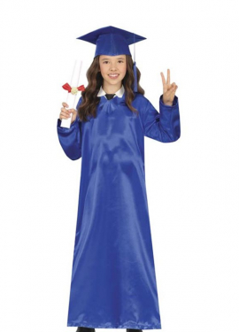 Blue Graduate Costume for Kids and Teens