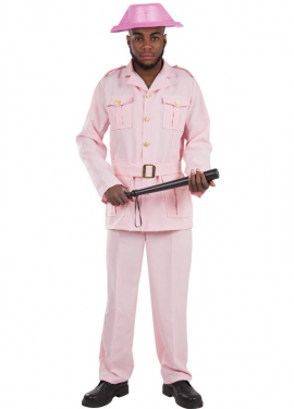 Pink Civil Guard costume for men