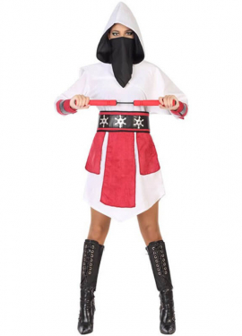 White Assassin costume for women