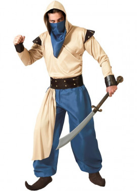 Blue Arab Warrior Costume for Men