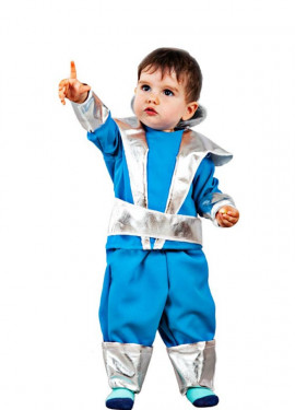 Costume da Guerriero dello Spazio blu per neonato e bambino