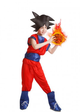 Peluca rubia súper Saiyan Goku Dragon Ball Z Cosplay Pelucas para niños  estándar, Amarillo