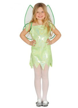 Disfraz de Hada Brillante verde para niña Disfraz de Hada Brillante verde para niña