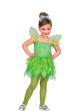 Baby and girl's forest fairy costume