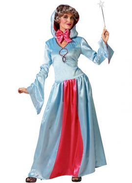 Blue Fairy Godmother Costume for Women