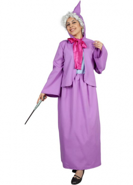 Disfraz de Hada Madrina lila de Cenicienta para mujer