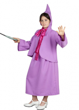 Disfraz de Hada Madrina lila de Cenicienta para niña