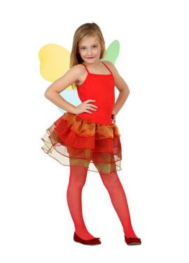 Disfraz de Hada Otoño roja para niñas