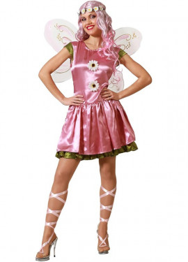 Women's Pink Sparkly Fairy Costume